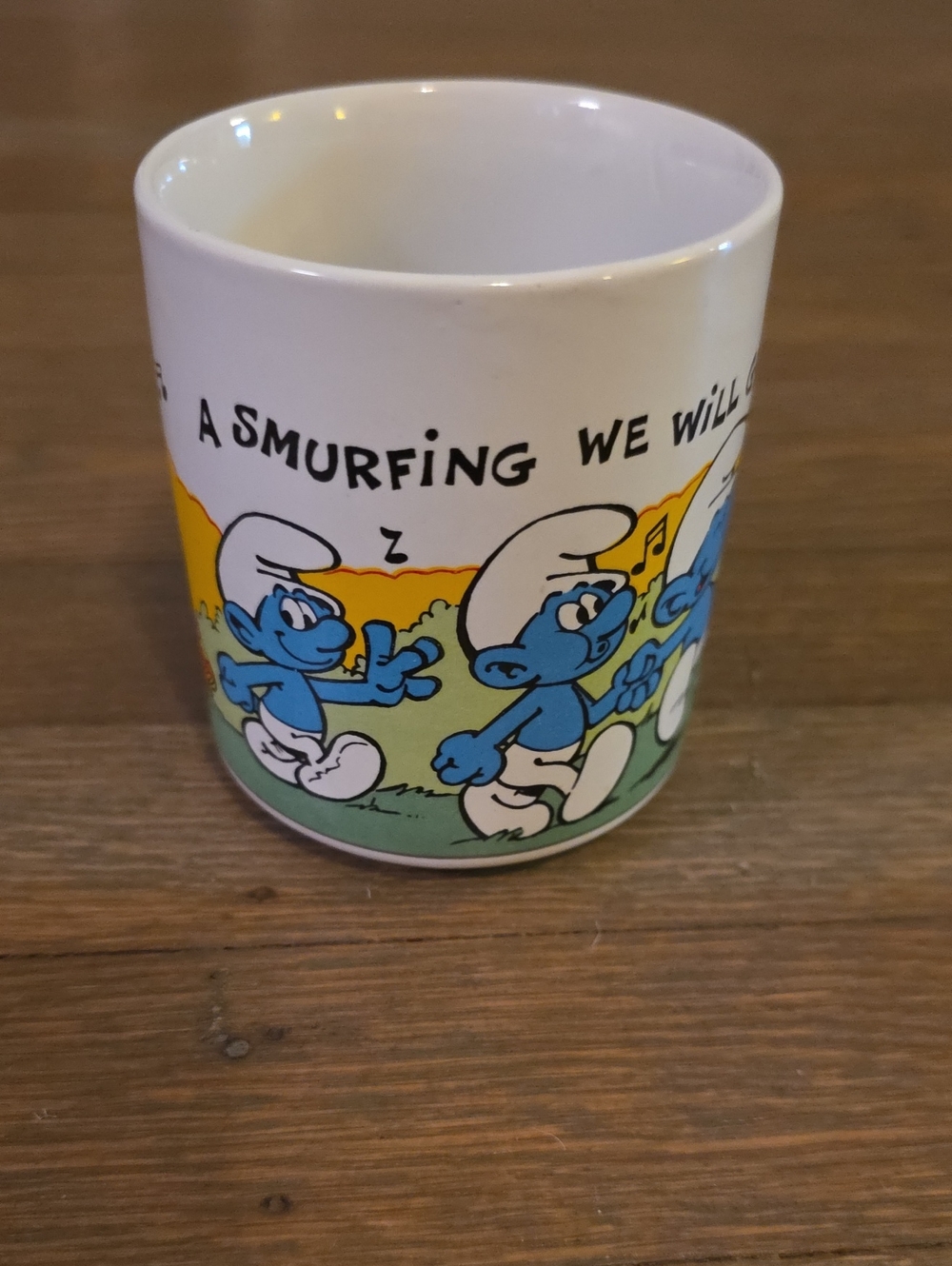 Smurf Mug- A Smurfing We Will Go! Ceramic Mug